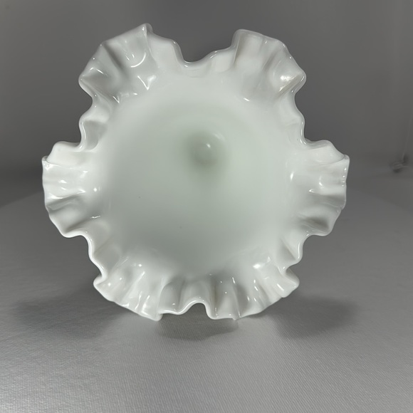 Vintage Milk Glass Hobnail Vase - Picture 7 of 17